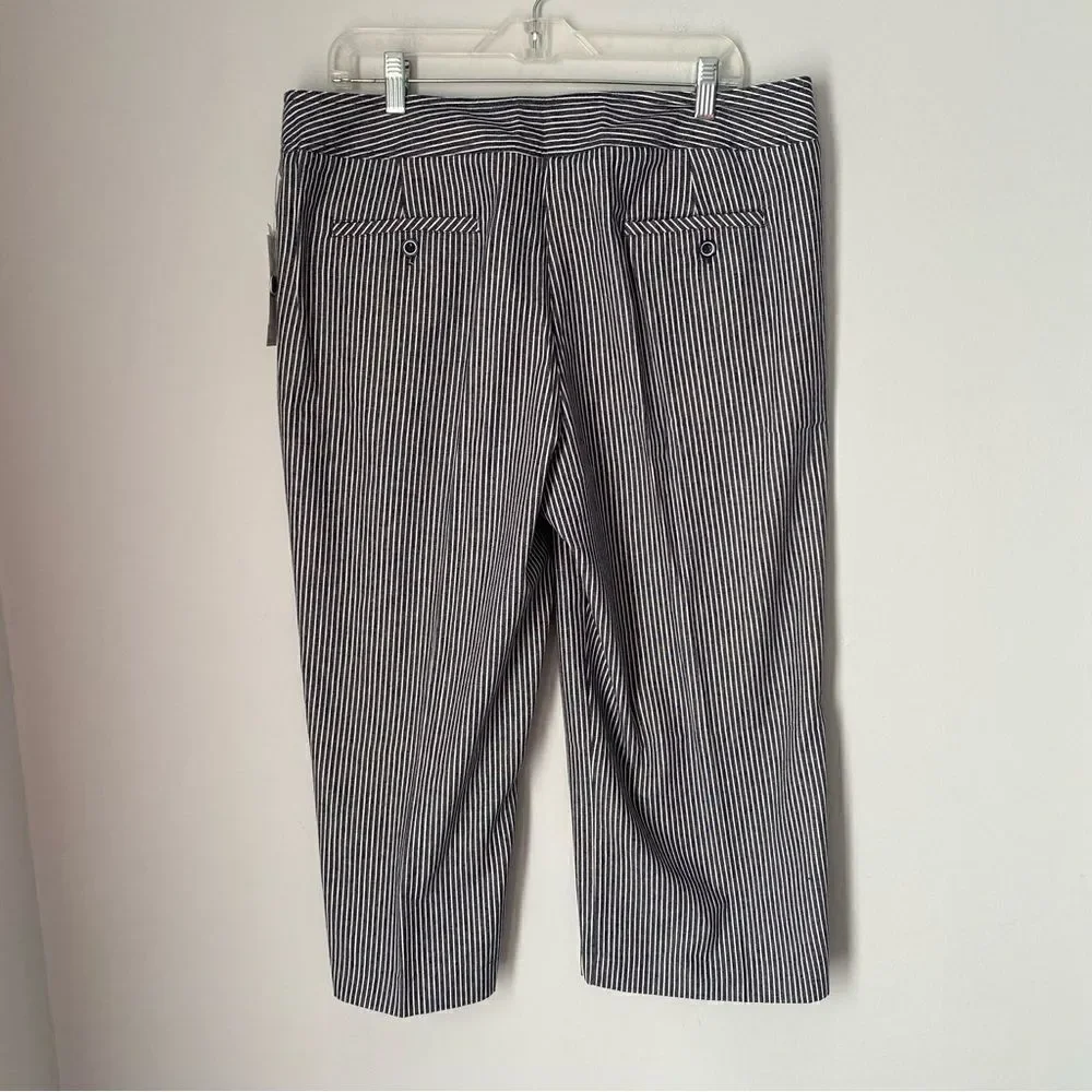 Larry Levine Women’s Striped Cropped Pants